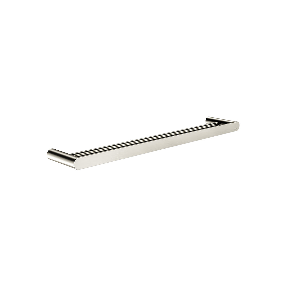 Meir Curvae Double Towel Rail 600Mm - Brushed Nickel