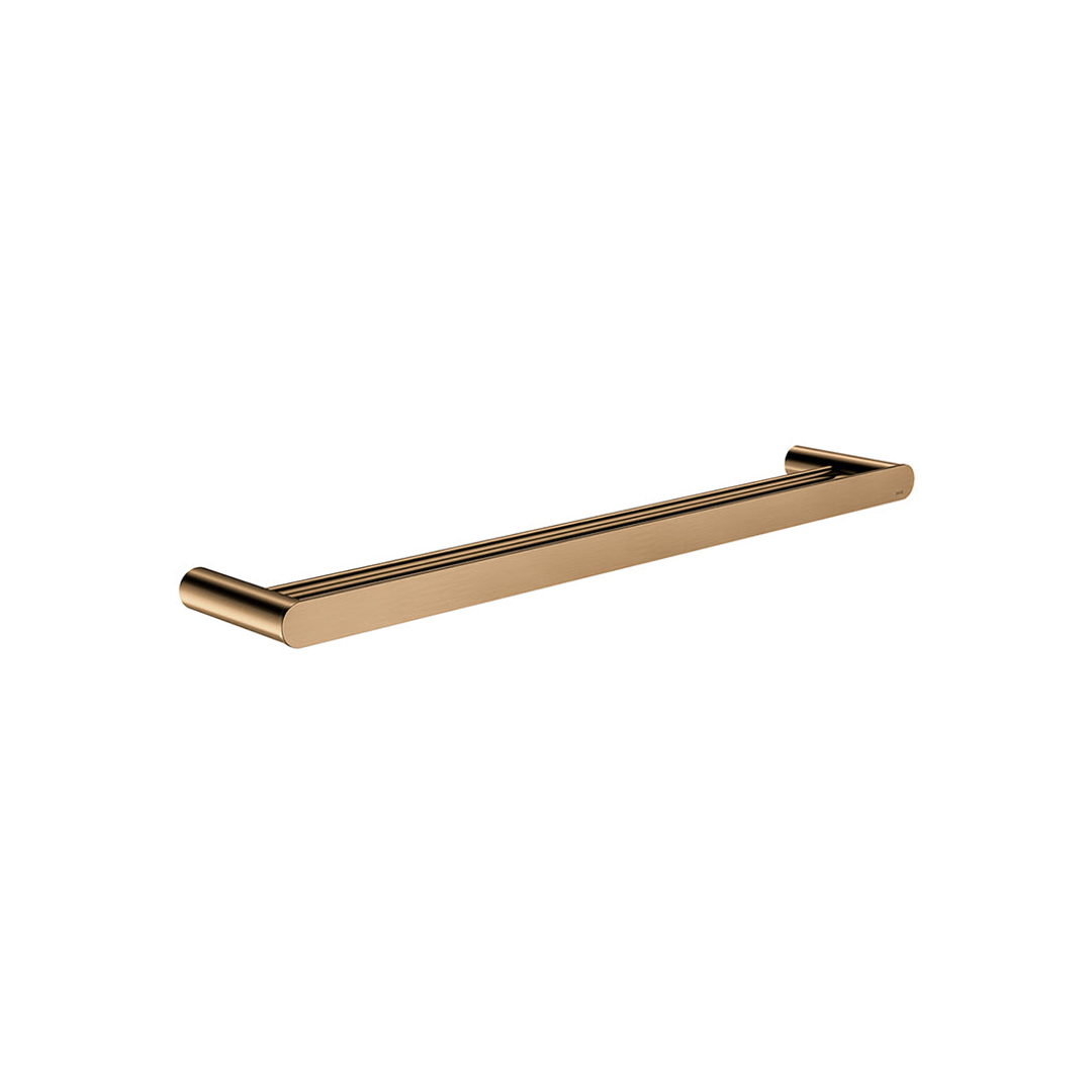 Meir Curvae Double Towel Rail 600Mm - Lustre Bronze