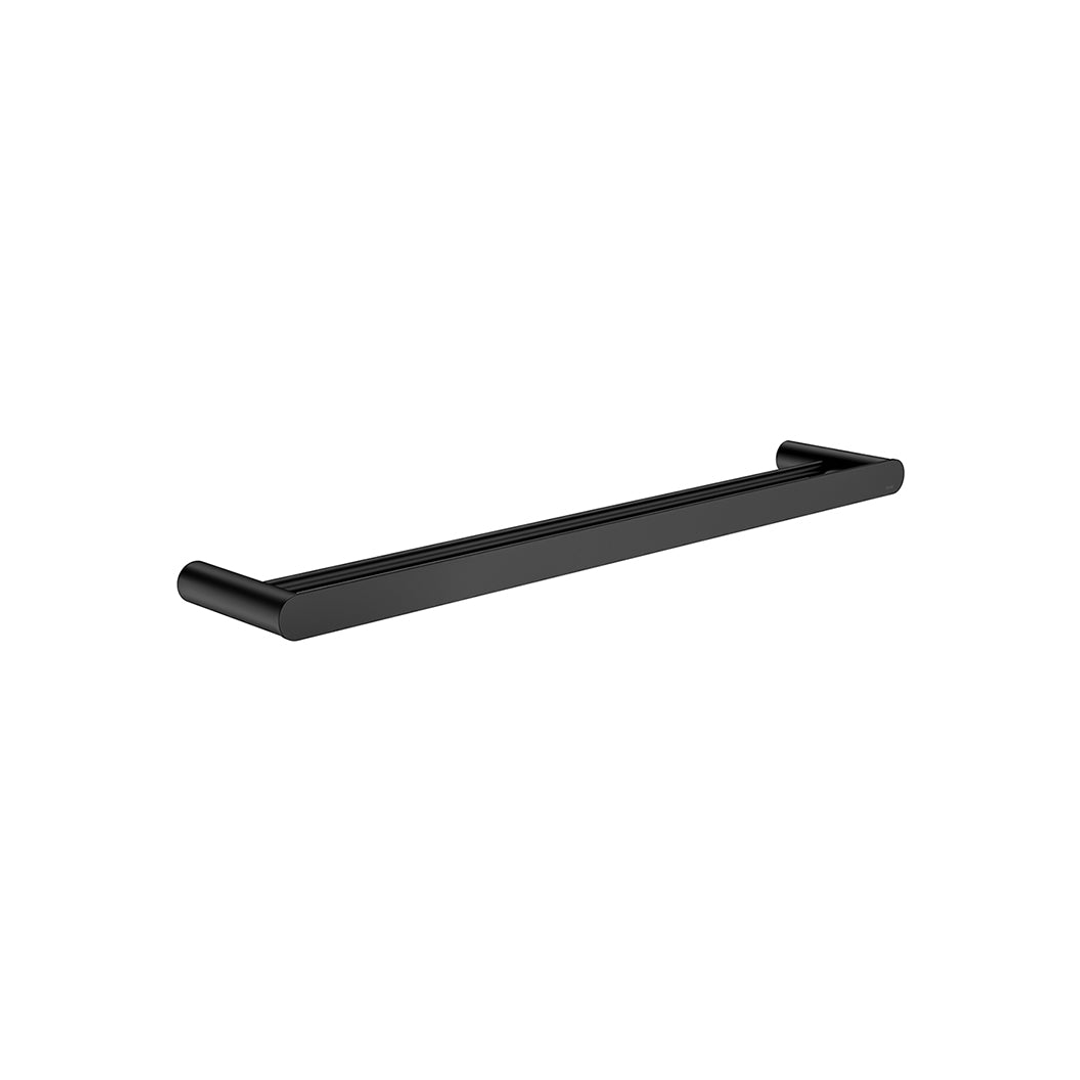 Meir Curvae Double Towel Rail 600Mm - Matte Black