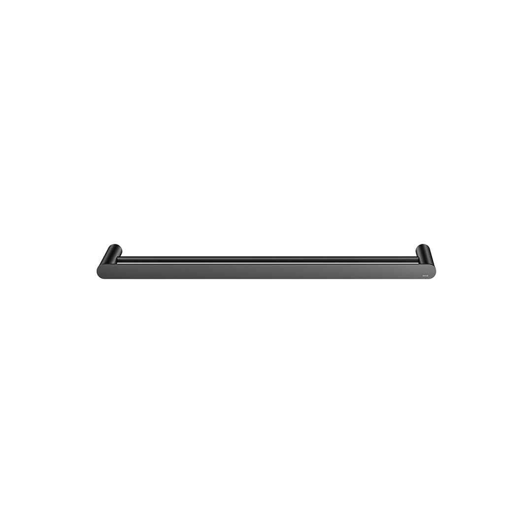 Meir Curvae Double Towel Rail 600Mm - Matte Black