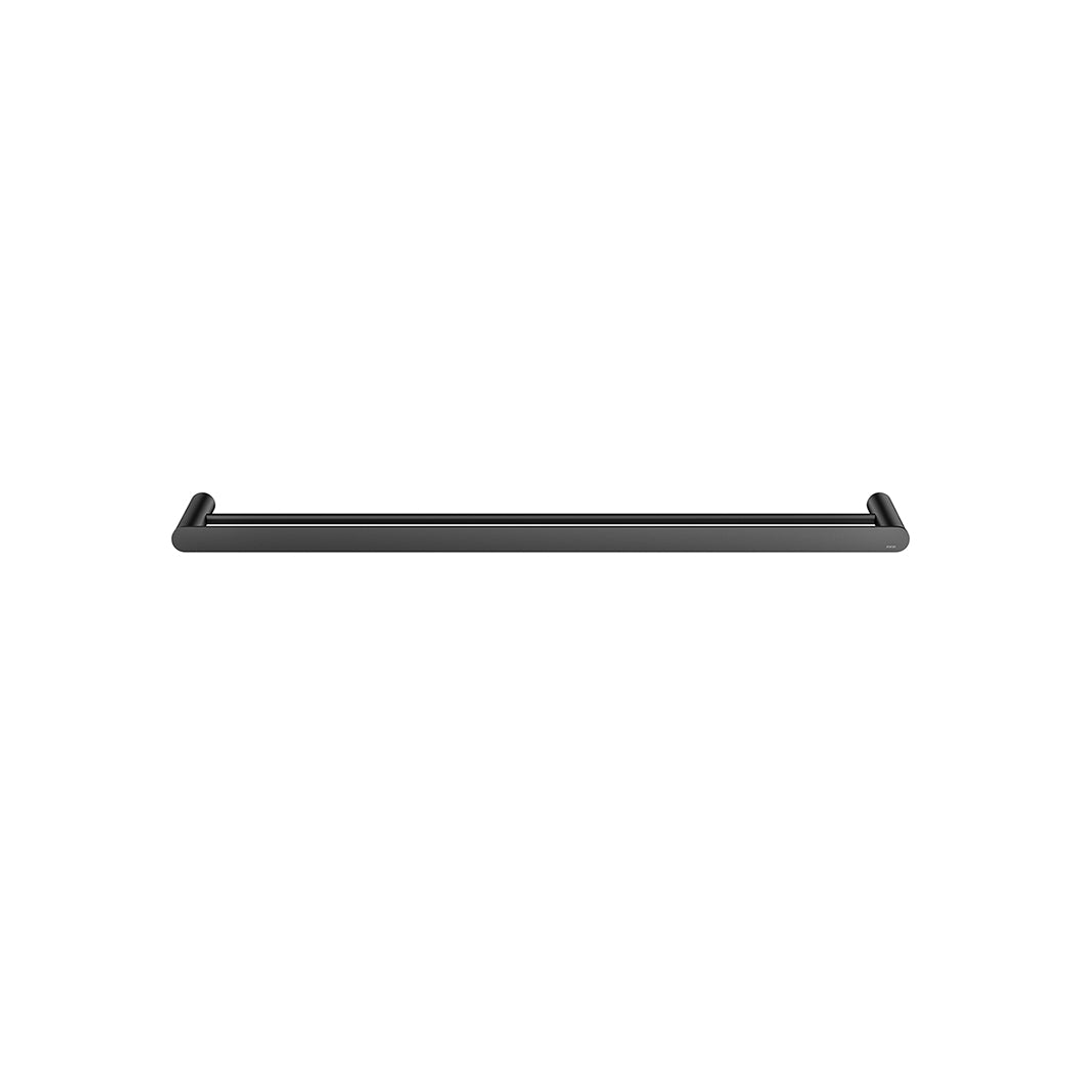 Meir Curvae Double Towel Rail 800Mm - Matte Black