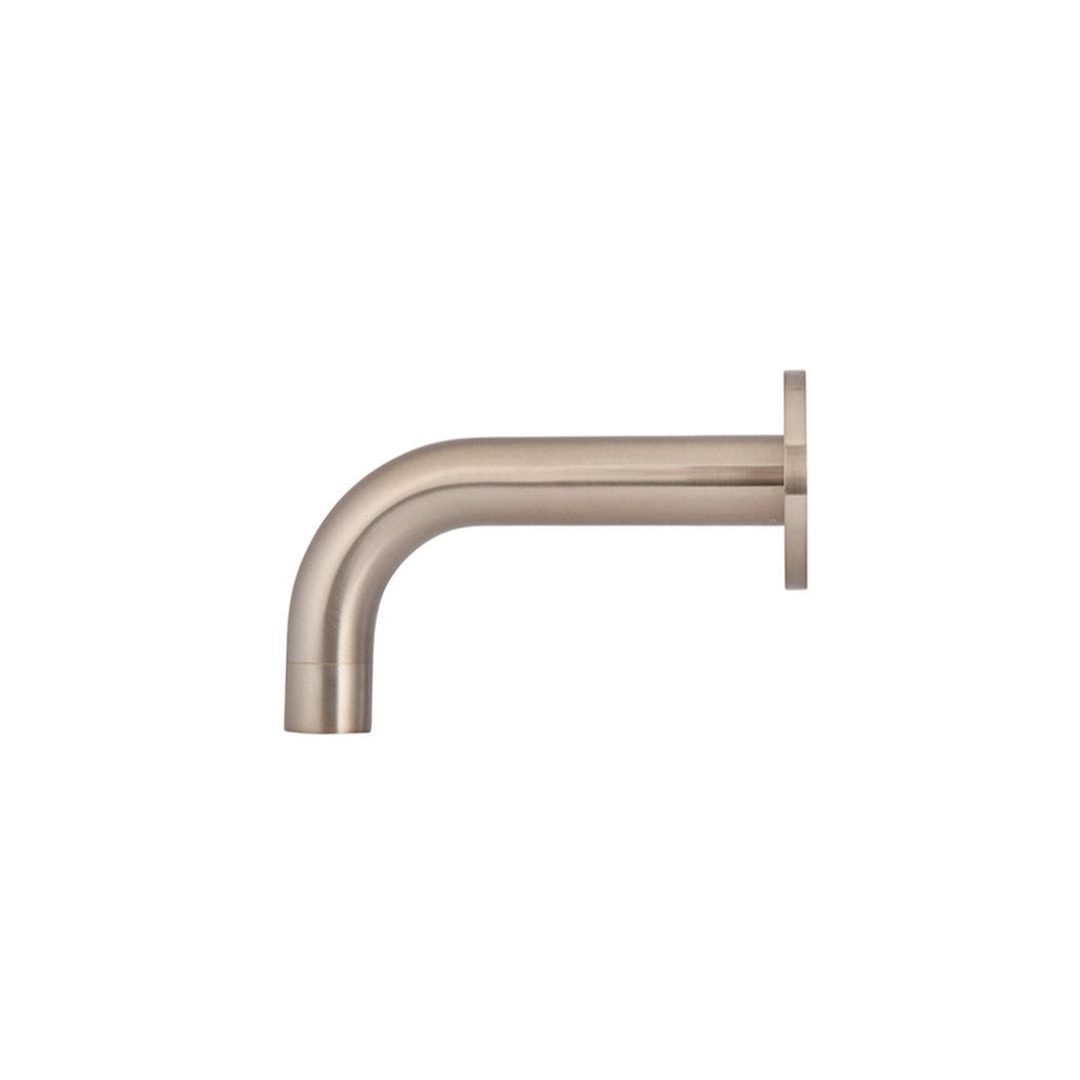Meir Universal Round Curved Spout 130Mm - Champagne