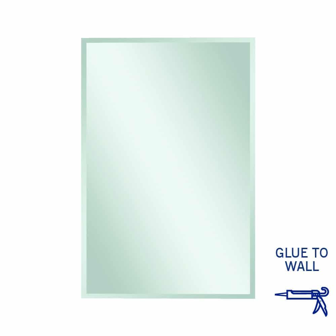Thermogroup Montana Rectangle 25mm Bevel Edge Mirror 1200x800mm - Glue to Wall