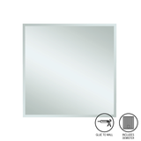 Thermogroup Montana Square 25Mm Bevel Edge Mirror-600X750Mm - Glue-To-Wall And Demister