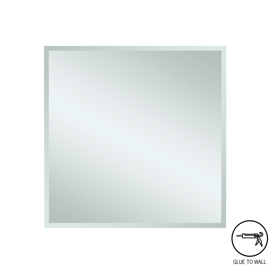 Thermogroup Montana Square 25Mm Bevel Edge Mirror-600X750Mm - Glue-To-Wall