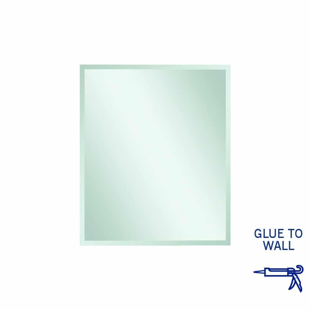 Thermogroup Montana Rectangle 25mm Bevel Edge Mirror 900x750mm - Glue to Wall