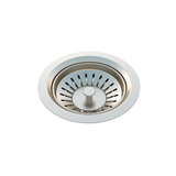 Meir Sink Strainer And Waste Plug Basket With Stopper - Brushed Nickel
