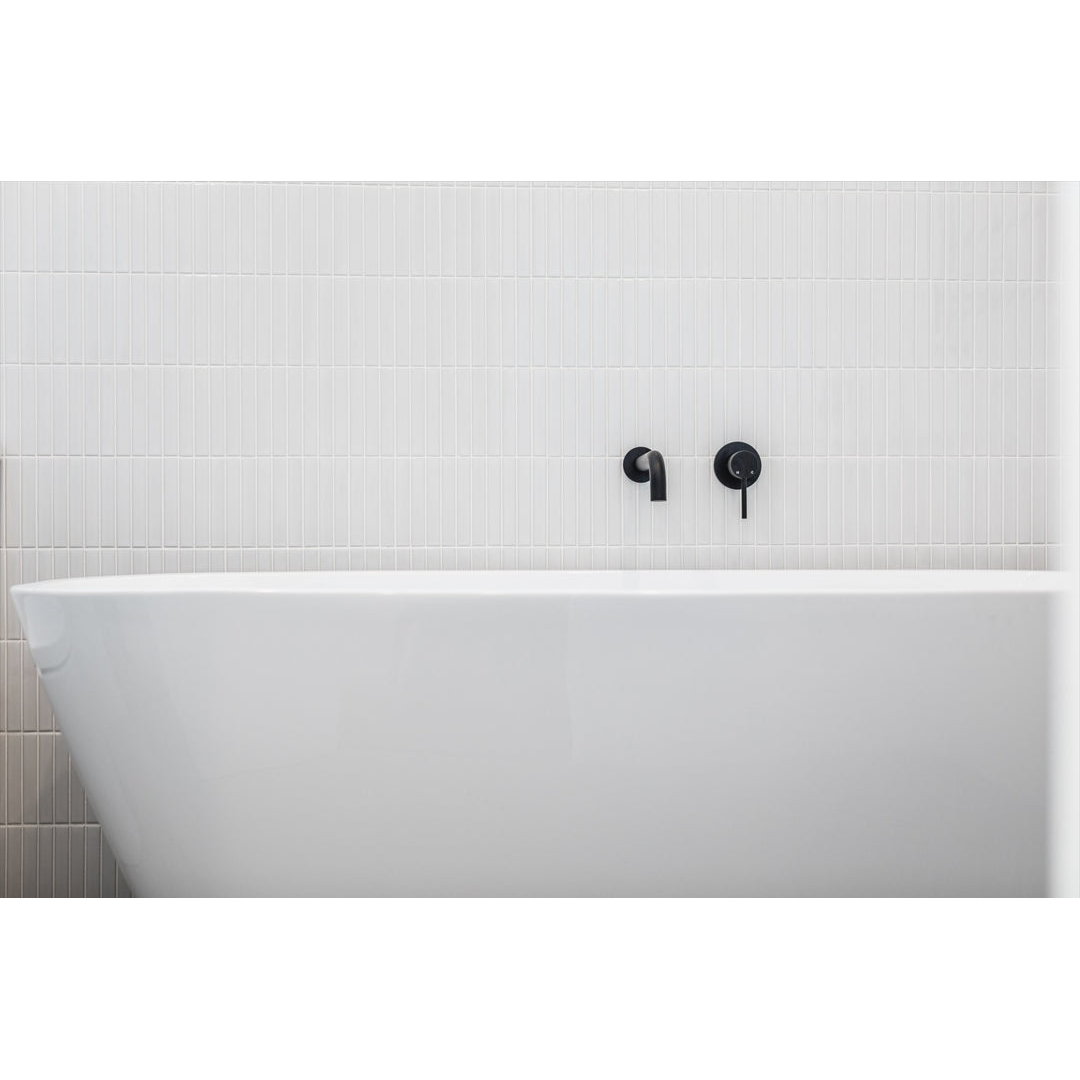 Meir Round Wall Mixer Finish Kit - Matte Black