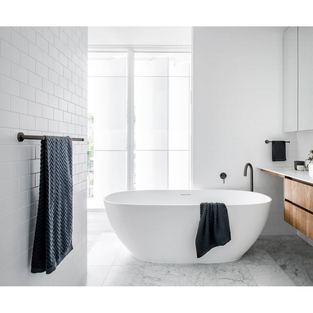 Meir Round Guest Towel Rail - Shadow