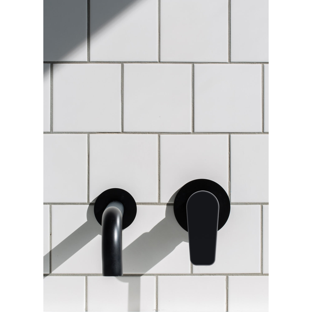 Meir Round Wall Mixer Paddle Handle Finish Kit - Matte Black