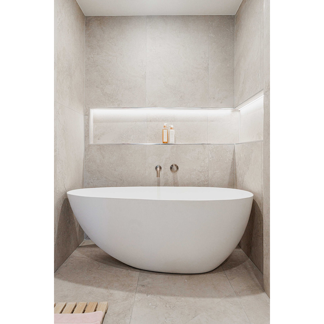 Meir Round Wall Mixer Pinless Handle Finish Kit - Champagne