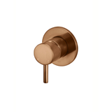Meir Round Wall Mixer Short Pin Lever Finish Kit - Lustre Bronze
