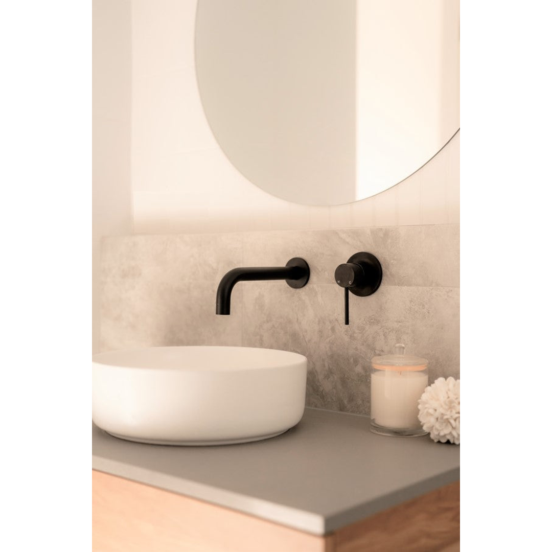 Meir Round Wall Mixer Finish Kit - Matte Black