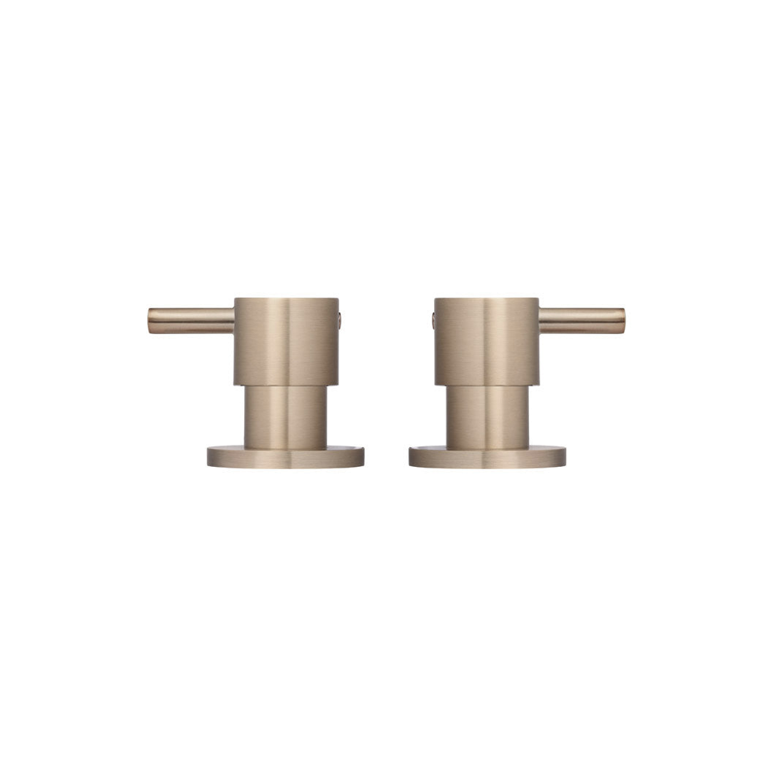 Meir Round Quarter Turn Wall Top Assemblies - Champagne