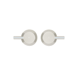 Meir Round Quarter Turn Wall Top Assemblies - Brushed Nickel