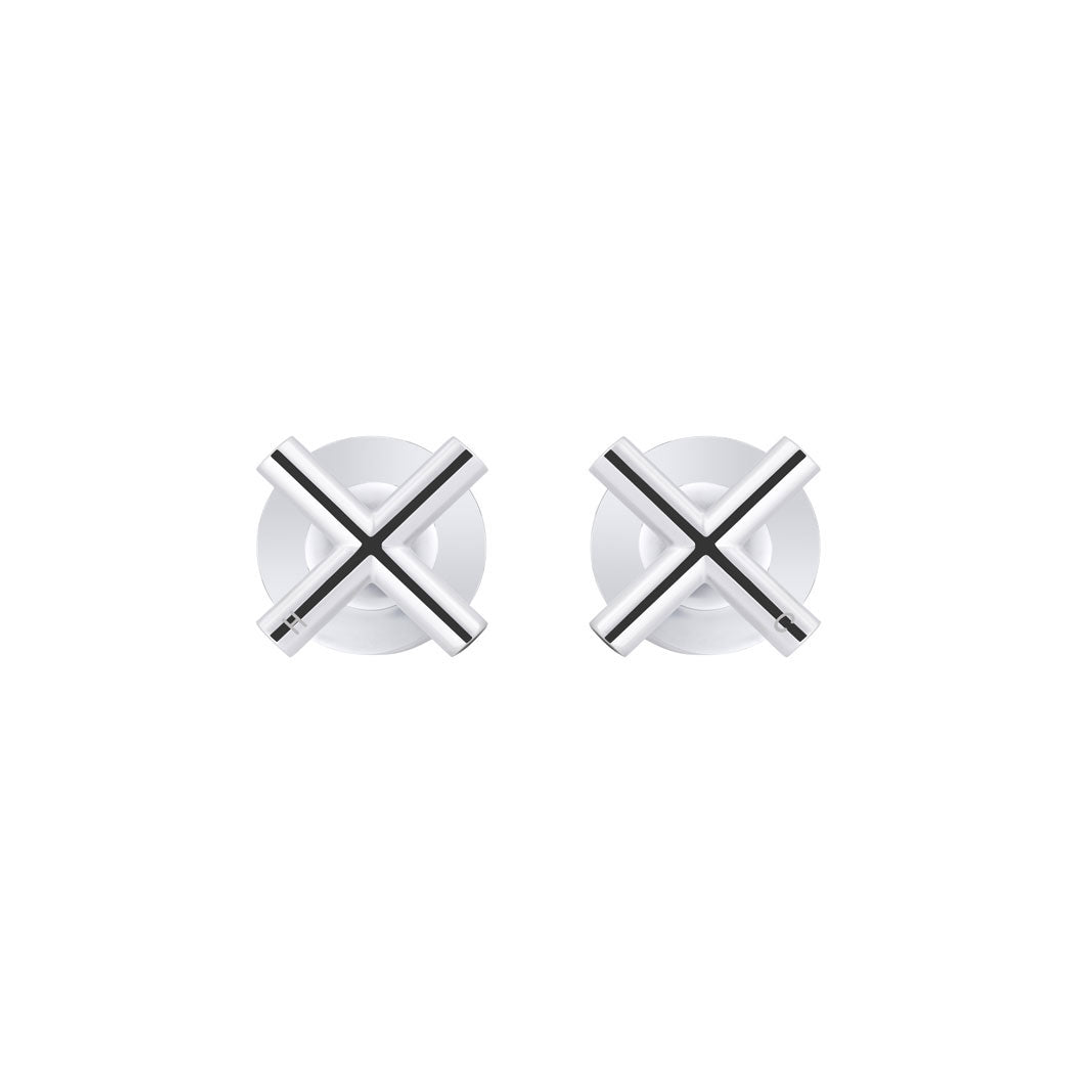 Meir Cross Handle Jumper Valve Wall Top Assemblies - Polished Chrome