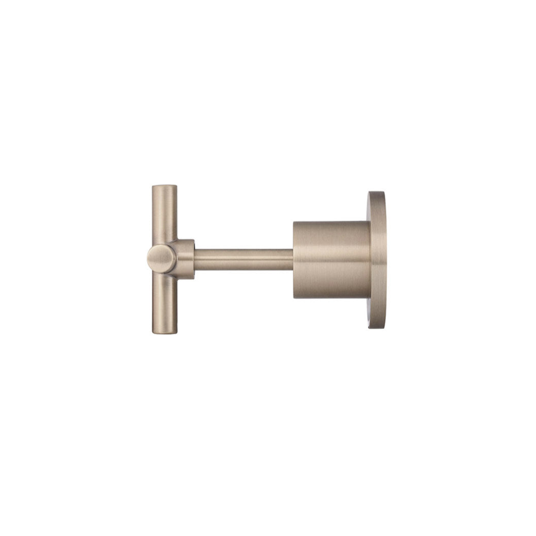 Meir Cross Handle Jumper Valve Wall Top Assemblies - Champagne