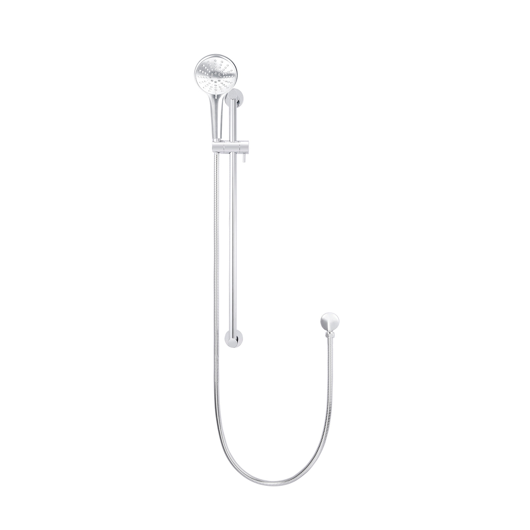 Meir Round Three Function Hand Shower On Rail Column - Polished Chrome Mz0402-C