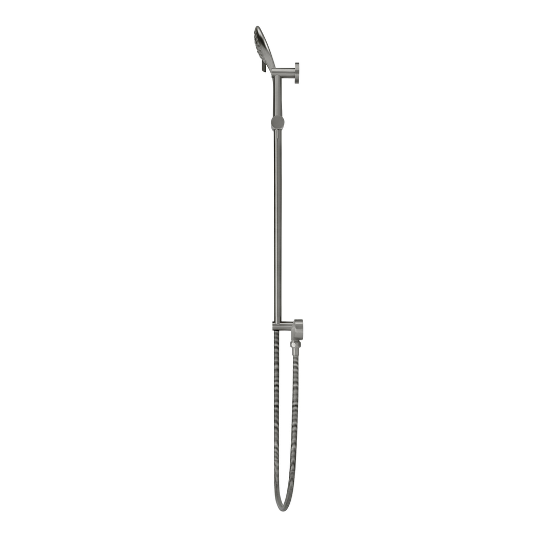 Meir Round Three Function Hand Shower On Rail Column - Shadow
