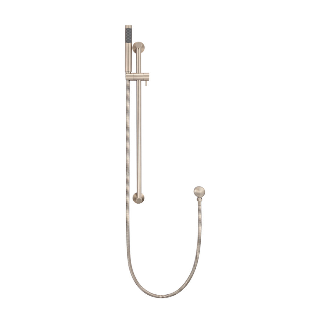 Meir Round Hand Shower On Rail Column - Champagne