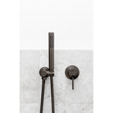 Meir Round Shower On Bracket - Shadow