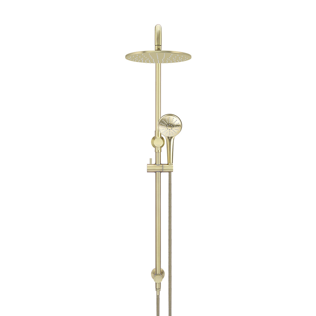 Meir Round Combination Shower Rail 300Mm Rose Three Function Hand Shower - Tiger Bronze