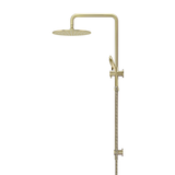 Meir Round Combination Shower Rail 300Mm Rose Three Function Hand Shower - Tiger Bronze