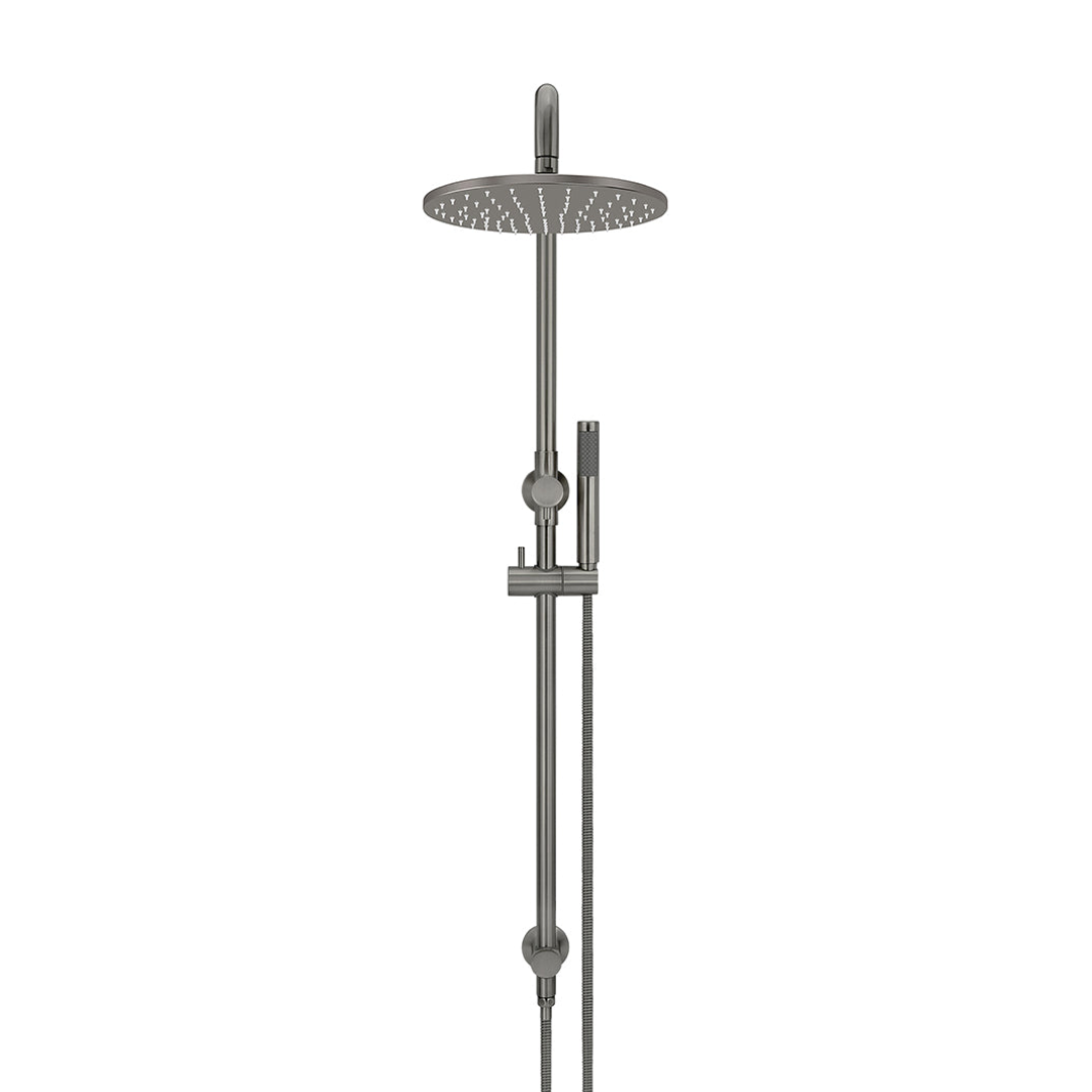 Meir Round Combination Shower Rail 300Mm Rose Single Function Hand Shower - Shadow