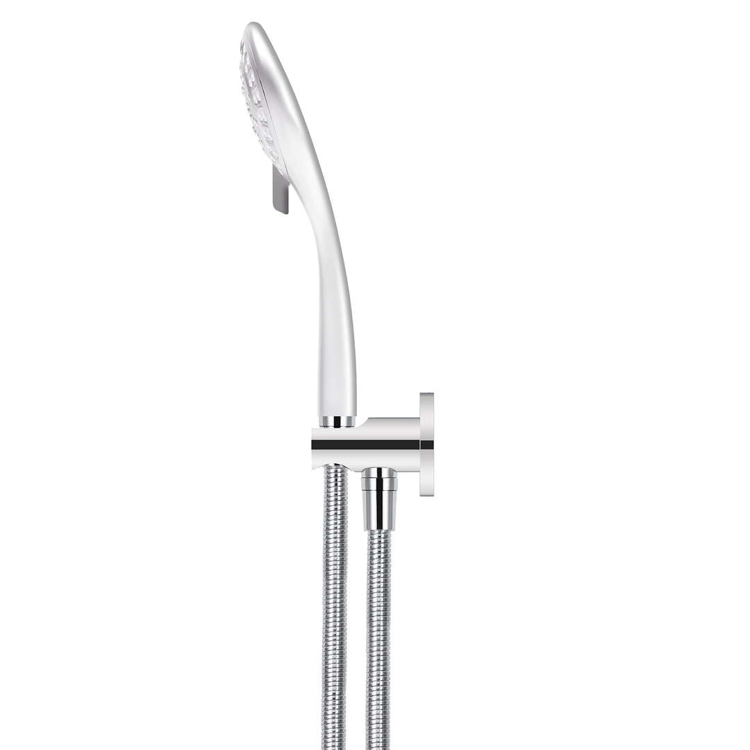 Meir Round Three Function Hand Shower On Fixed Bracket - Polished Chrome