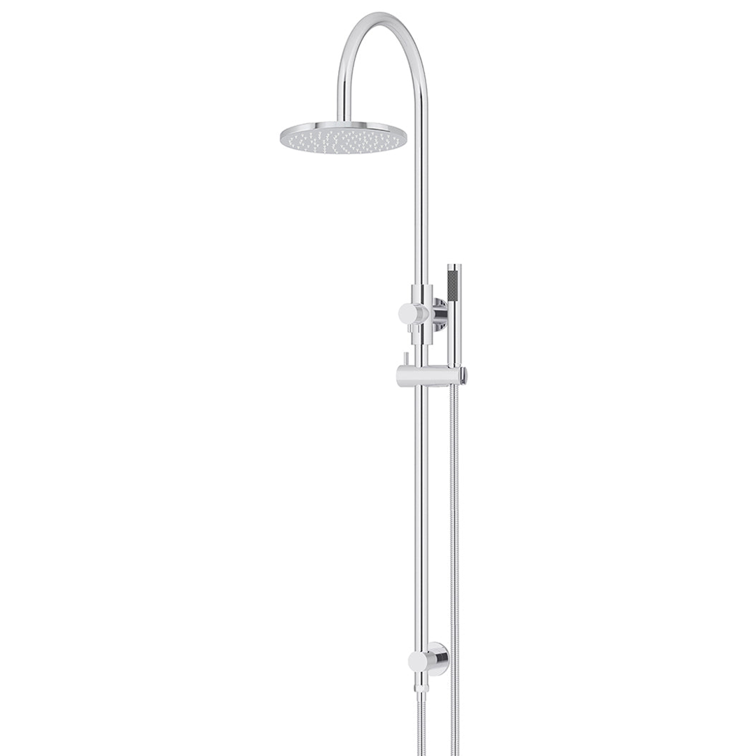 Meir 200Mm Round Overhead Shower Set Single Function Hand Shower - Polished Chrome