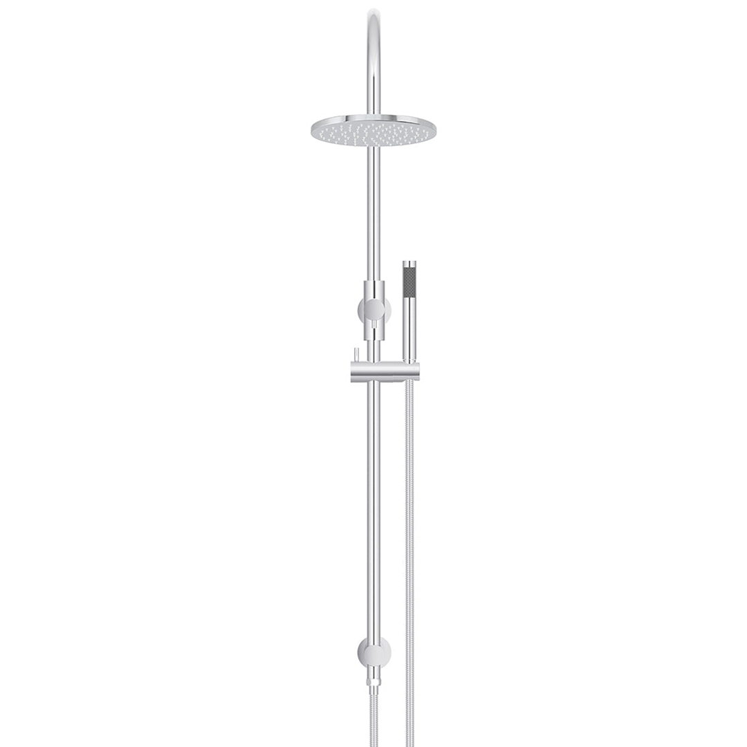 Meir 200Mm Round Overhead Shower Set Single Function Hand Shower - Polished Chrome