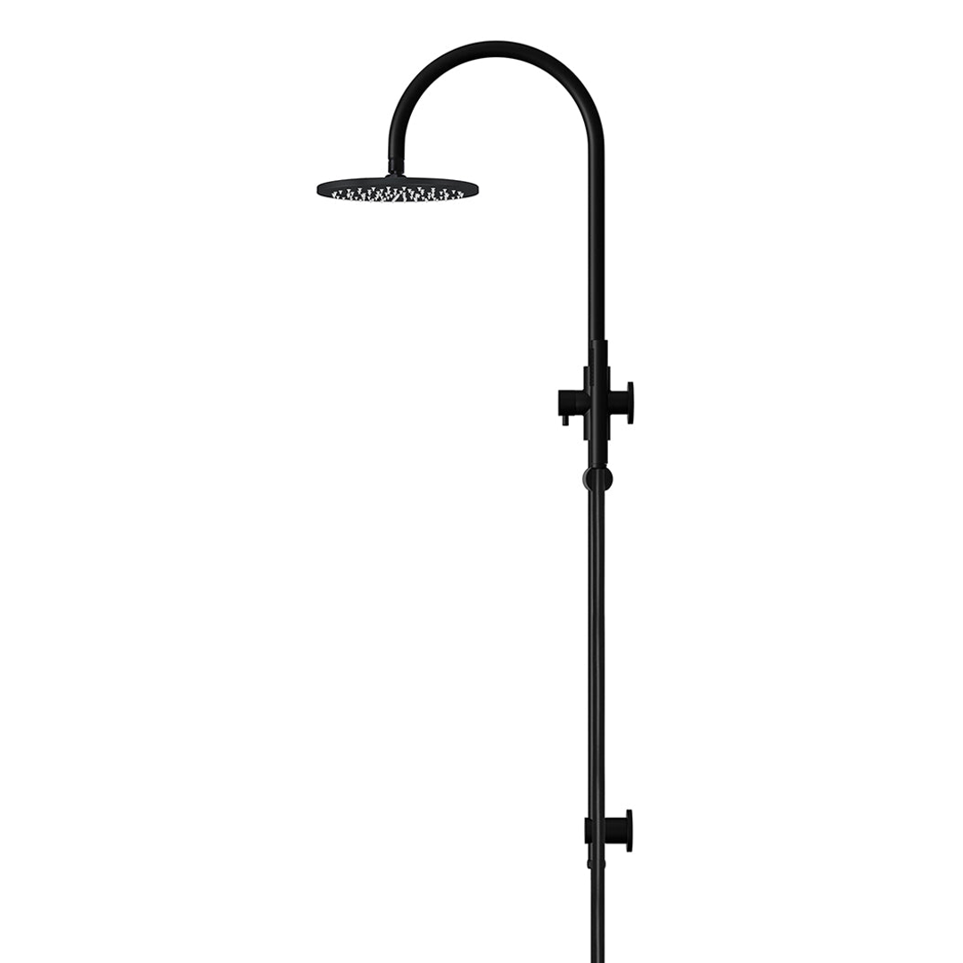 Meir 200Mm Round Overhead Shower Set Single Function Hand Shower - Matte Black