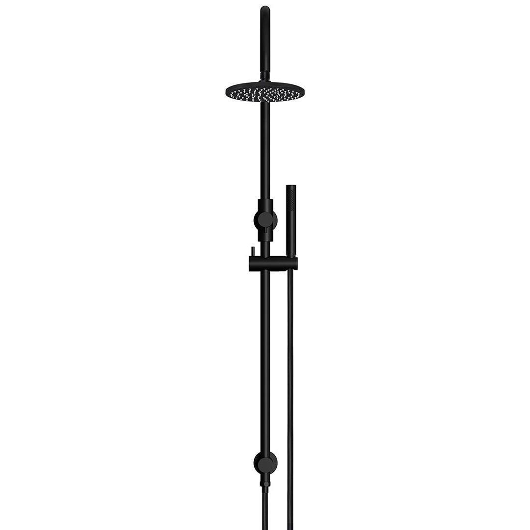 Meir 200Mm Round Overhead Shower Set Single Function Hand Shower - Matte Black