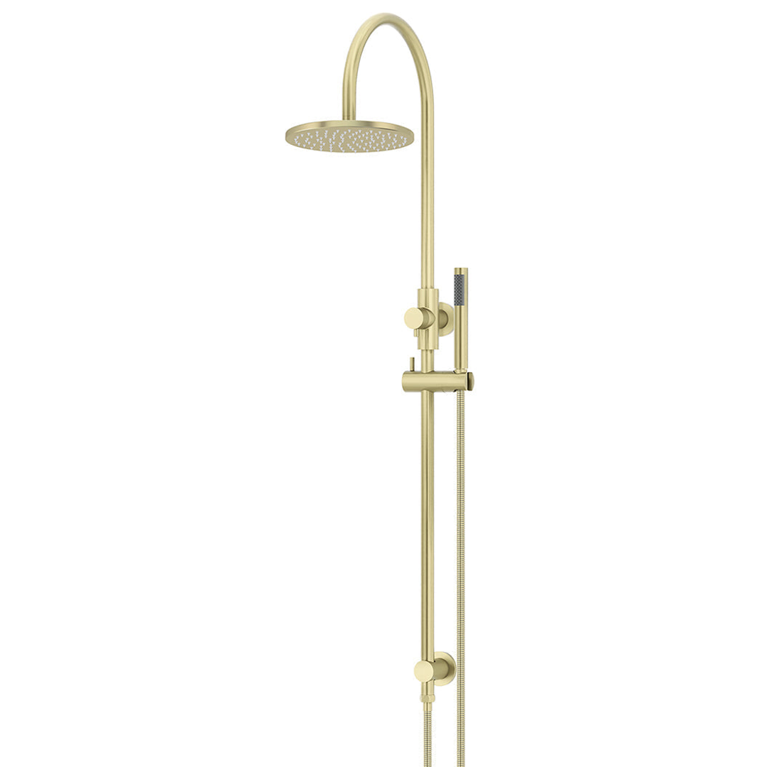 Meir 200Mm Round Overhead Shower Set Single Function Hand Shower - Tiger Bronze Mz0904-R-Pvdbb
