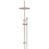 Meir 300Mm Round Overhead Shower Rail Three Function Hand Shower - Polished Chrome Mz0906-C