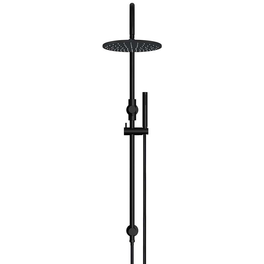 Meir 300Mm Round Overhead Shower Set Single Function Hand Shower - Matte Black Mz0906-R