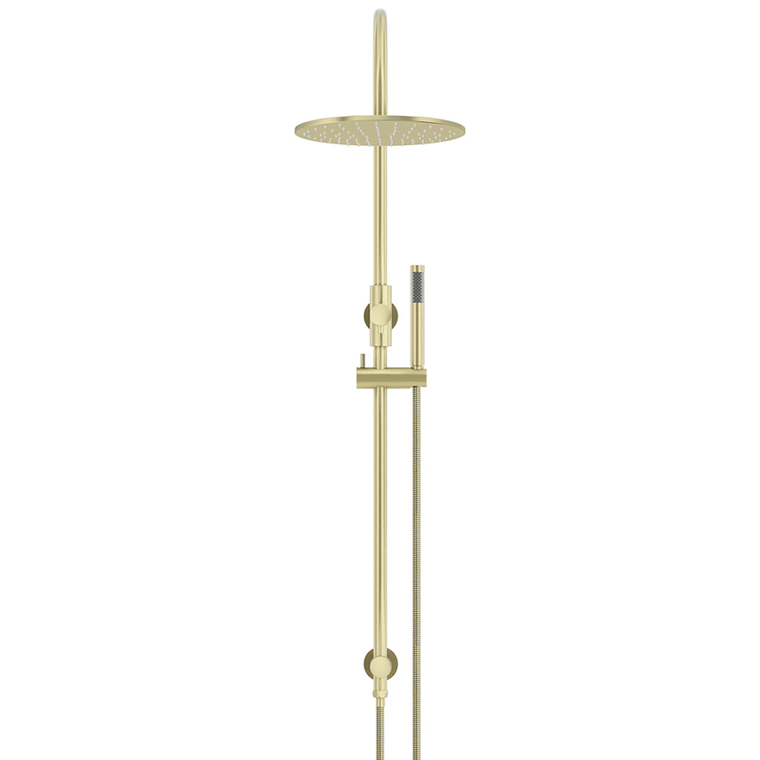 Meir 300Mm Round Overhead Shower Set Single Function Hand Shower - Tiger Bronze