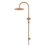 Meir 300Mm Round Overhead Shower Set Single Function Hand Shower - Lustre Bronze