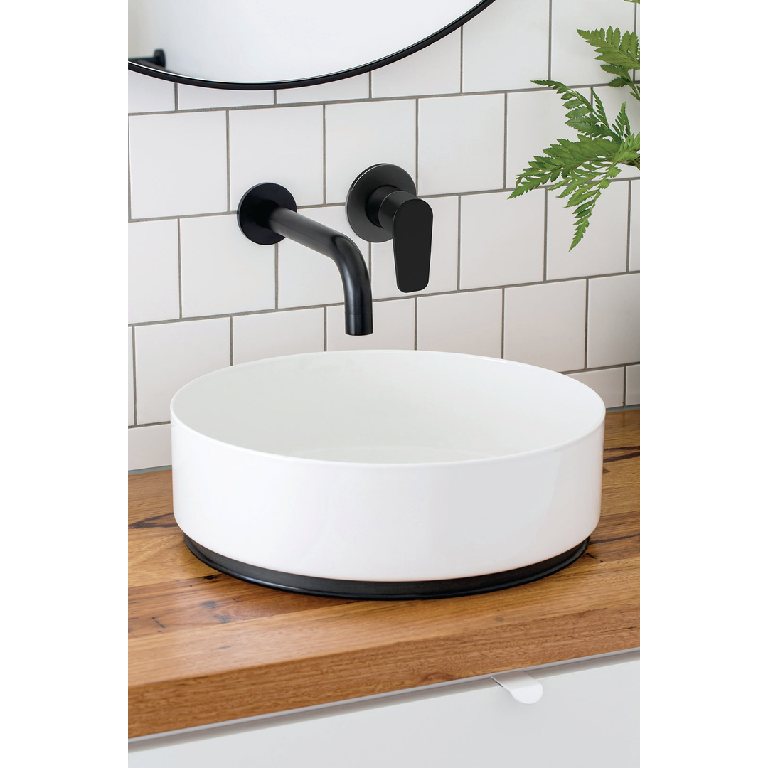 Meir Round Wall Mixer Paddle Handle Finish Kit - Matte Black