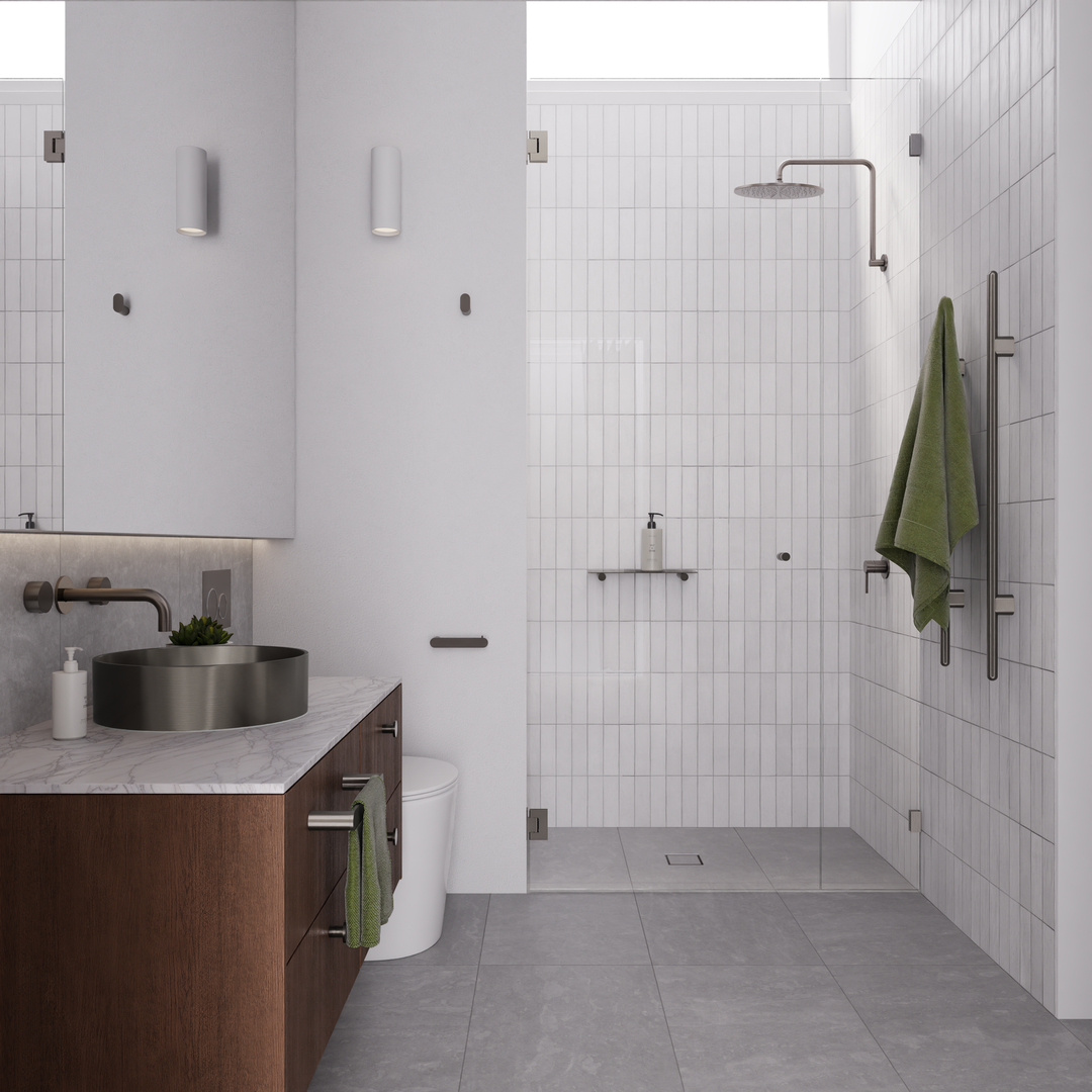 Meir Curvae Toilet Roll Holder - Shadow