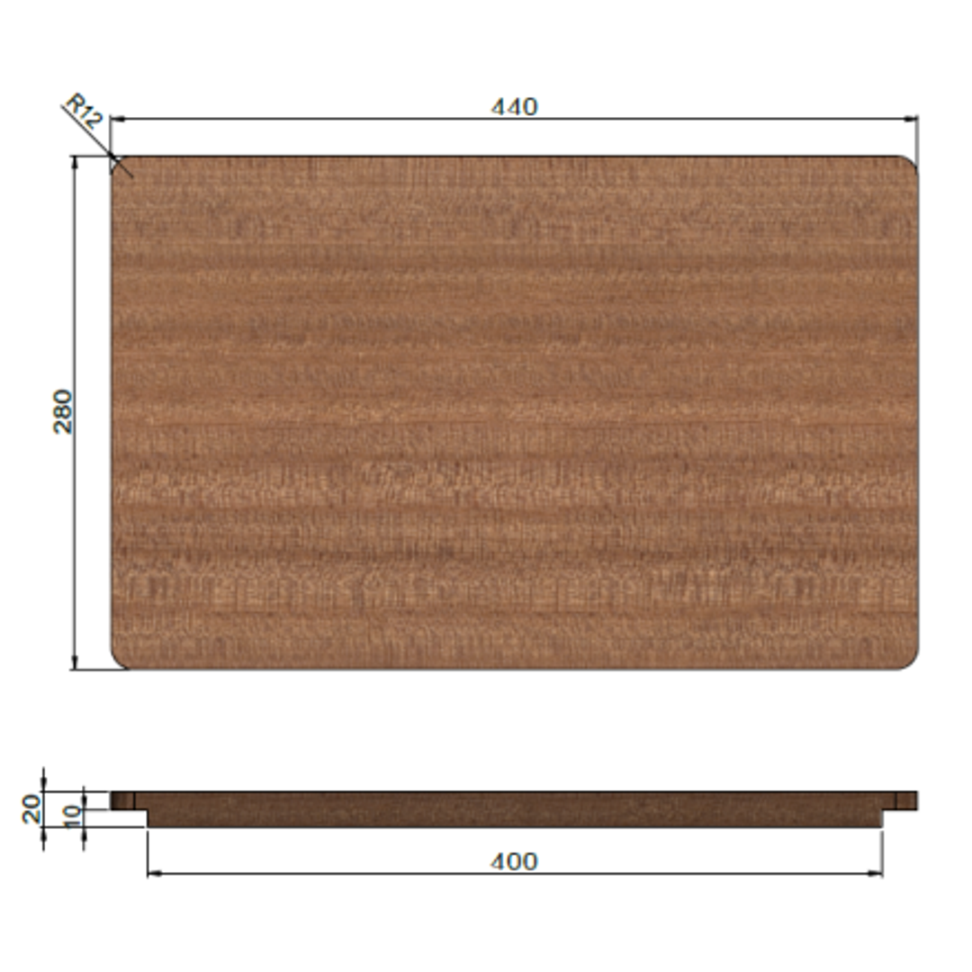 Meir Chopping Board - Matte Black