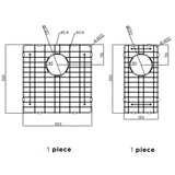 Meir Lavello Protection Grid For Mksp D670440 (2Pcs) - Shadow