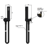 Meir Round Hand Shower On Swivel Bracket - Champagne