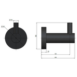 Meir Round Robe Hook - Lustre Bronze
