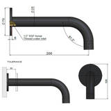 Meir Universal Round Curved Spout - Lustre Bronze