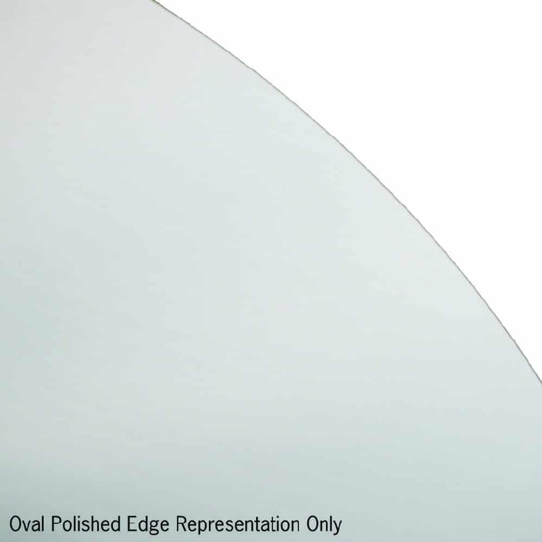 Thermogroup Cody Polished Edge Oval Mirror 900x750mm - With Hangers and Demister