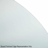 Thermogroup Rio Polished Edge Round Mirror 700mmØ - Glue-to-Wall and Demister