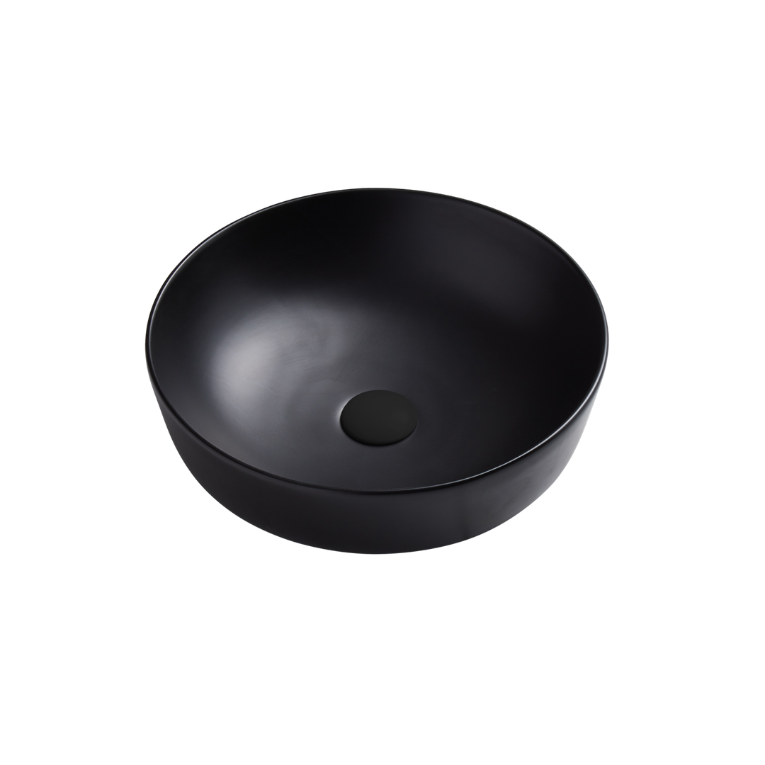 Naples Counter Top Circular Oliveri Basin - Black