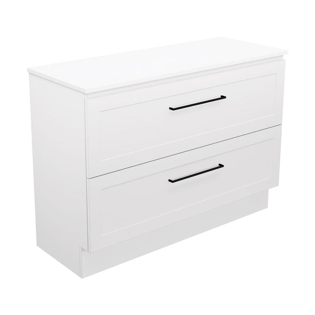Fienza Newport 1200 Floor Standing Vanity 2D/2Dr Cabinet Only