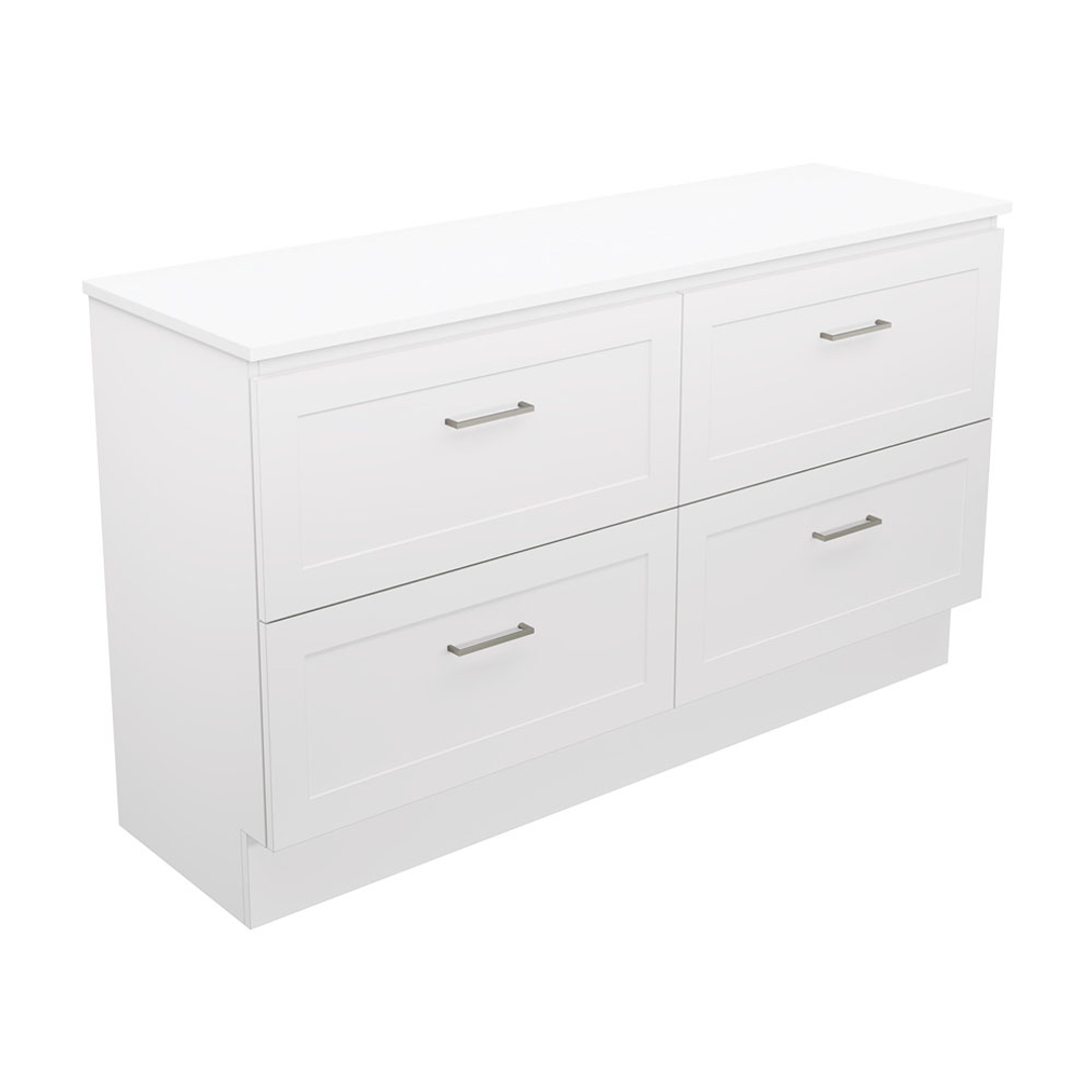 Fienza Newport 1500 Dbl Floor Standing Vanity 2D/4Dr Cabinet Only